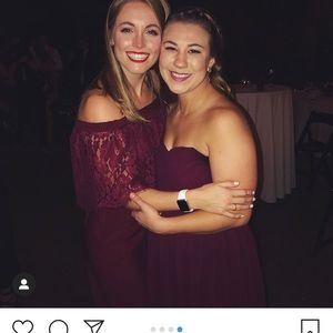 Burgundy/ wine colored dress